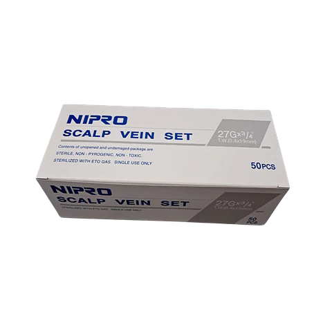 Aguja Mariposa Scalp Vein 27G x 3/4  50Unid -  Nipro