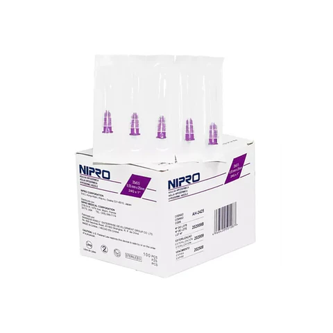 Aguja Hipodermica 24G x 1"  100 Und - Nipro