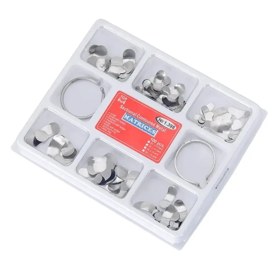 Set de Matrices Preformadas 6 Tipos 100 unids + 2 anillos 1