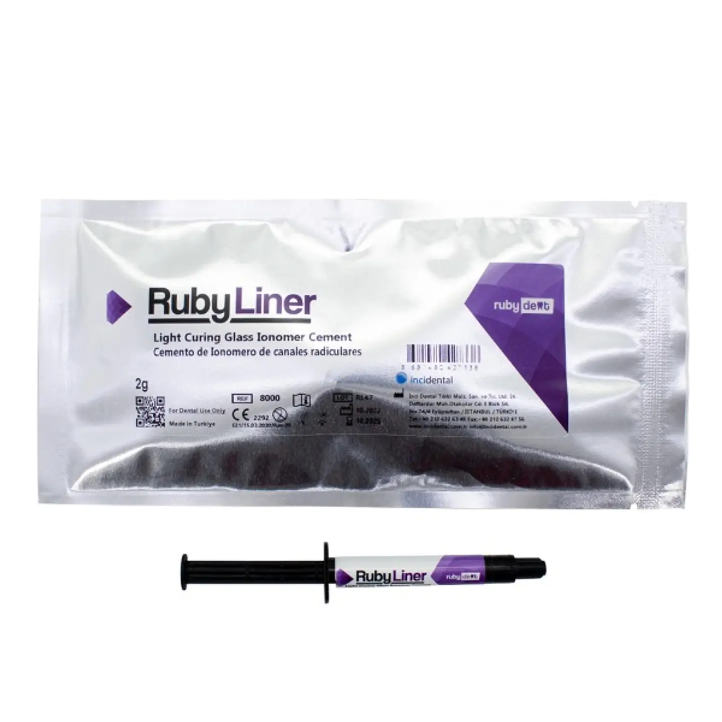 IONóMERO DE VIDRIO FOTOCURADO RUBYLINER INCIDENTAL 1