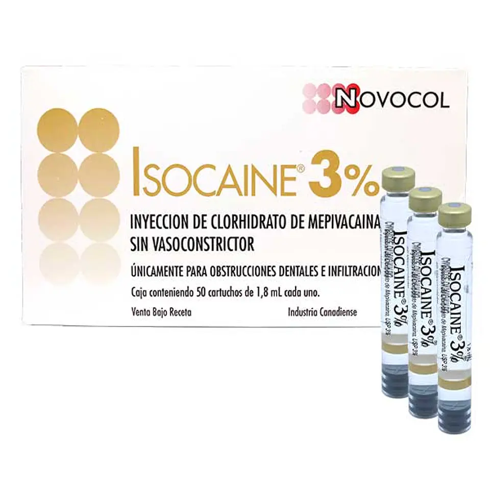 ANESTESIA 3% NOVOCOL ISOCAINE X50 T/VIDRIO 1