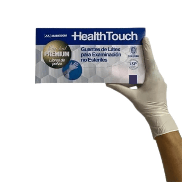 GUANTES LIBRE DE POLVO HEALTH TOUCH XS 