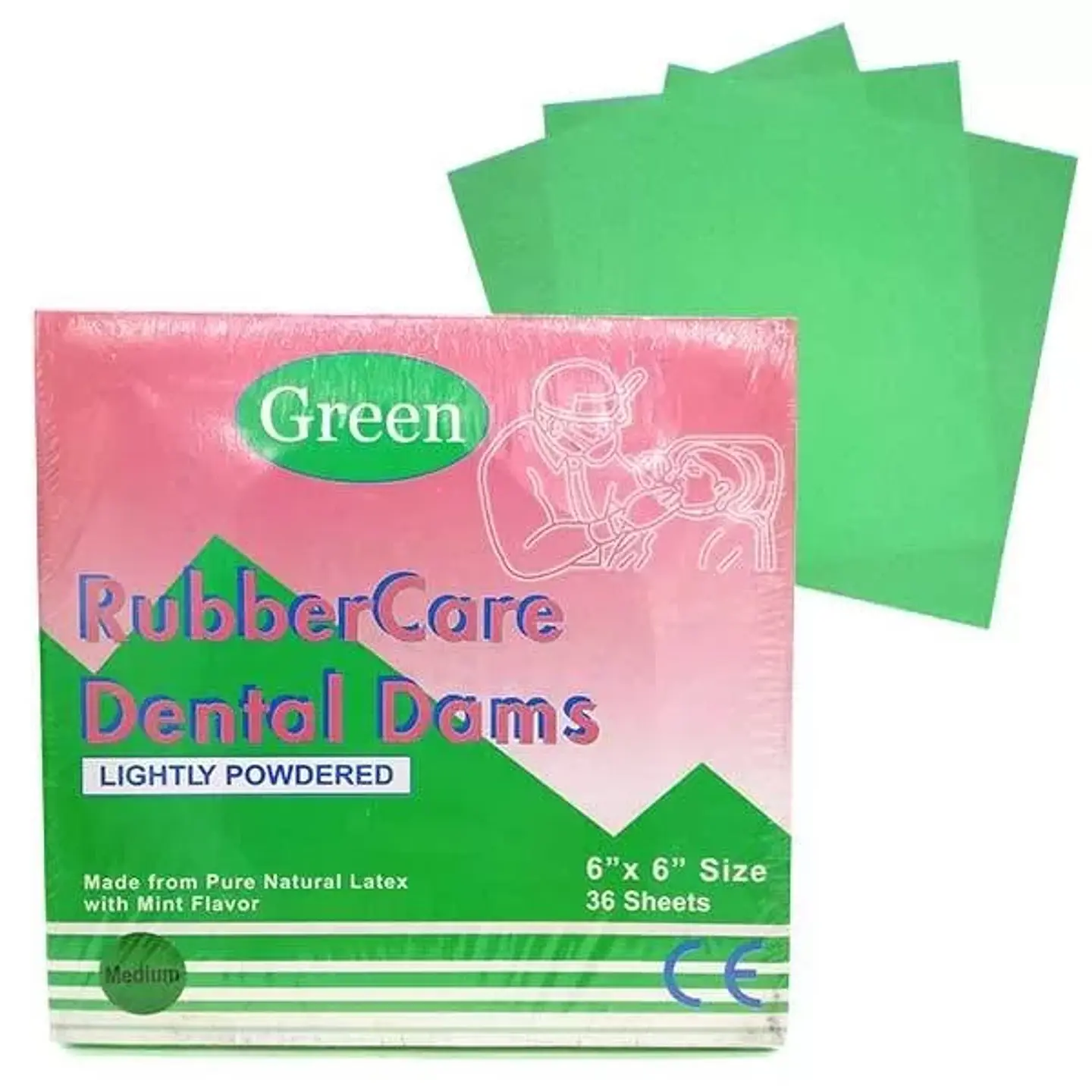 GOMA DIQUE RUBBERCARE 6X6 1