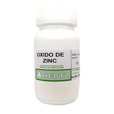 OXIDO DE ZINC FRASCO DE 60 GRS
