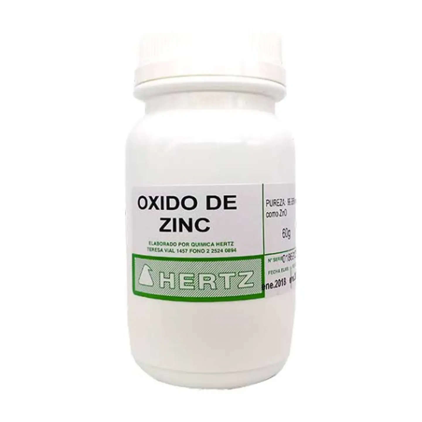 OXIDO DE ZINC FRASCO DE 60 GRS 1