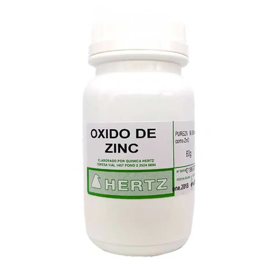 OXIDO DE ZINC FRASCO DE 60 GRS 1