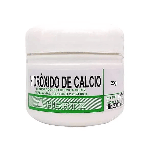 HIDROXIDO DE CALCIO POLVO 20 GRS HERTZ 