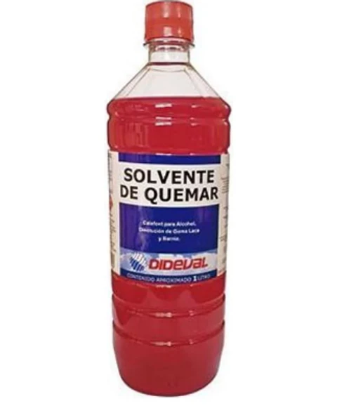 SOLVENTE DE QUEMAR BOTELLA 1 LITRO