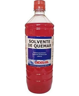 SOLVENTE DE QUEMAR BOTELLA 1 LITRO
