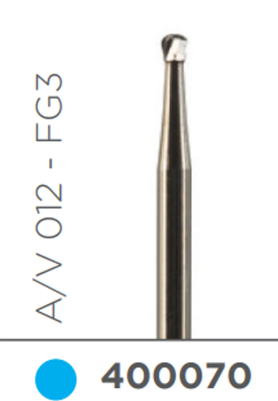 FRESA CARBIDE ALTA VELOCIDAD DE TALLO MEDIO REDONDA A/V 012 - FG3 1