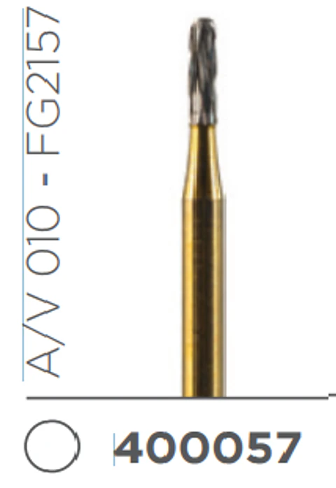 FRESA CARBIDE TRANSMETALICA ALTA VELOCIDAD DE TALLO MEDIO KRISS CROSS A/V 010