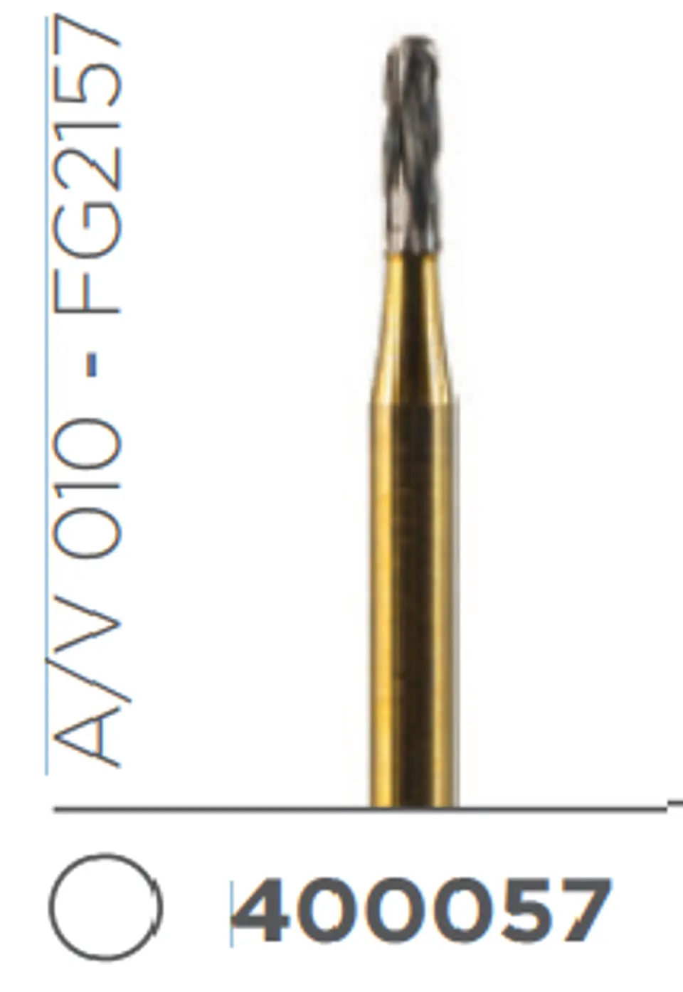 FRESA CARBIDE TRANSMETALICA ALTA VELOCIDAD DE TALLO MEDIO KRISS CROSS A/V 010 1