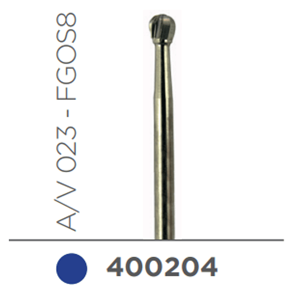 FRESA CARBIDE ALTA VELOCIDAD DE TALLO LARGO REDONDA A/V 023 - FGOS8 