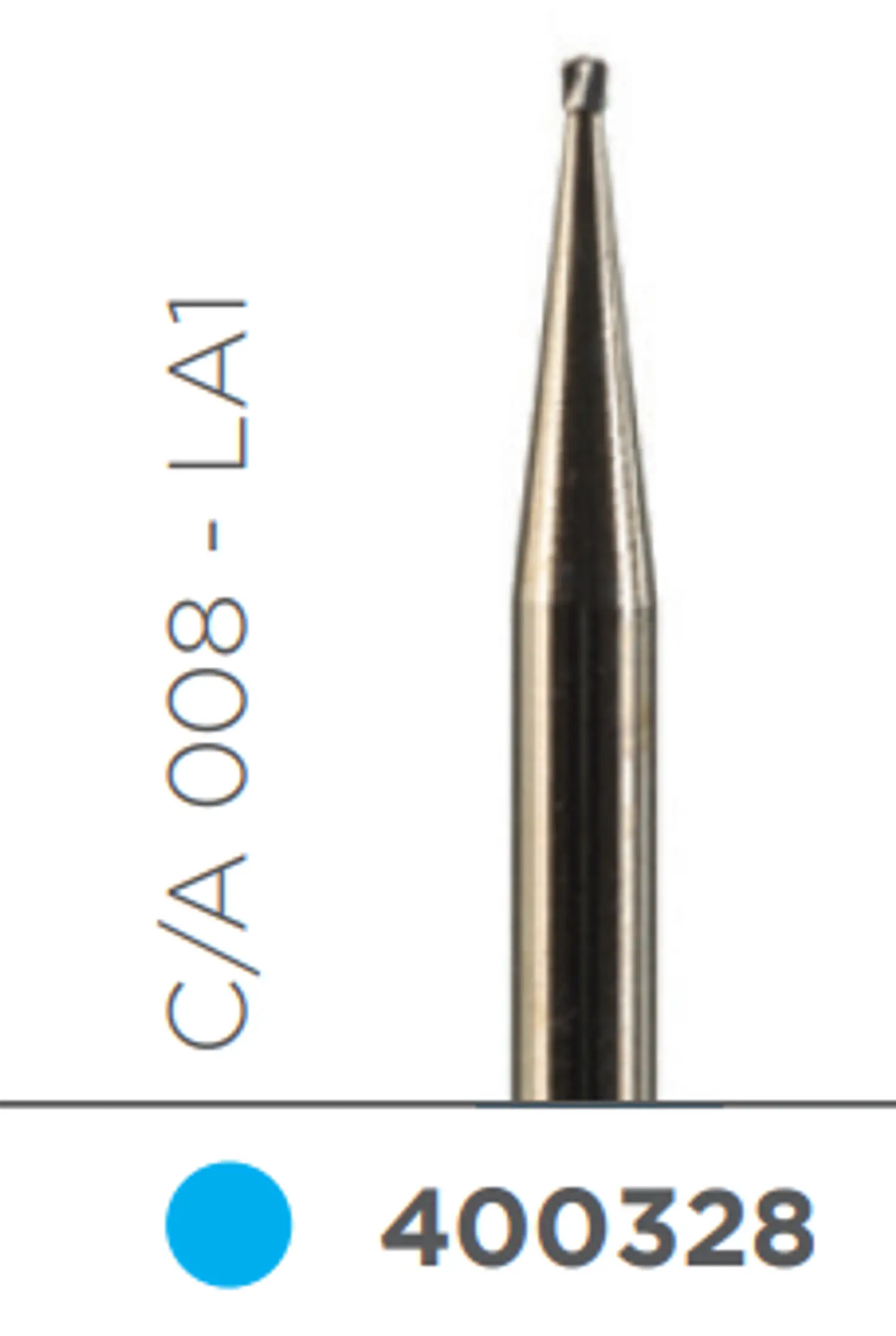 Fresa Carbide Baja Velocidad de Tallo Medio Redonda C/A 008 - LA1 1