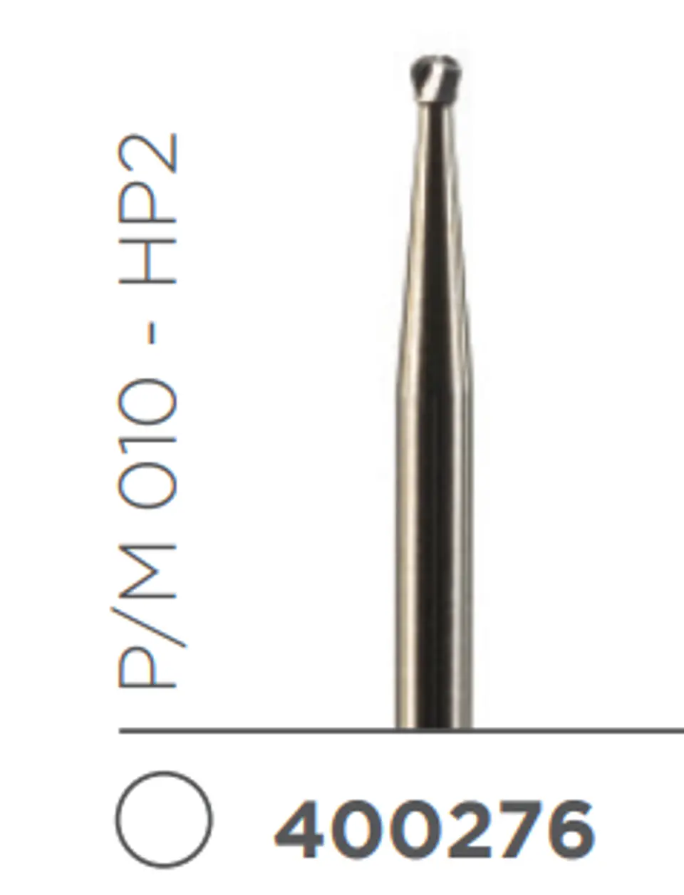 Fresa Carbide Pieza de Mano Redonda P/M 010 - HP2 1