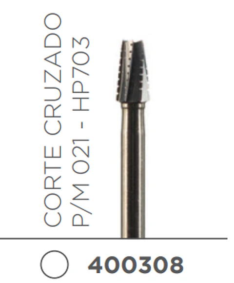 Fresa Carbide Pieza de Mano Conica o Tronco Conica P/M 021 - HP703