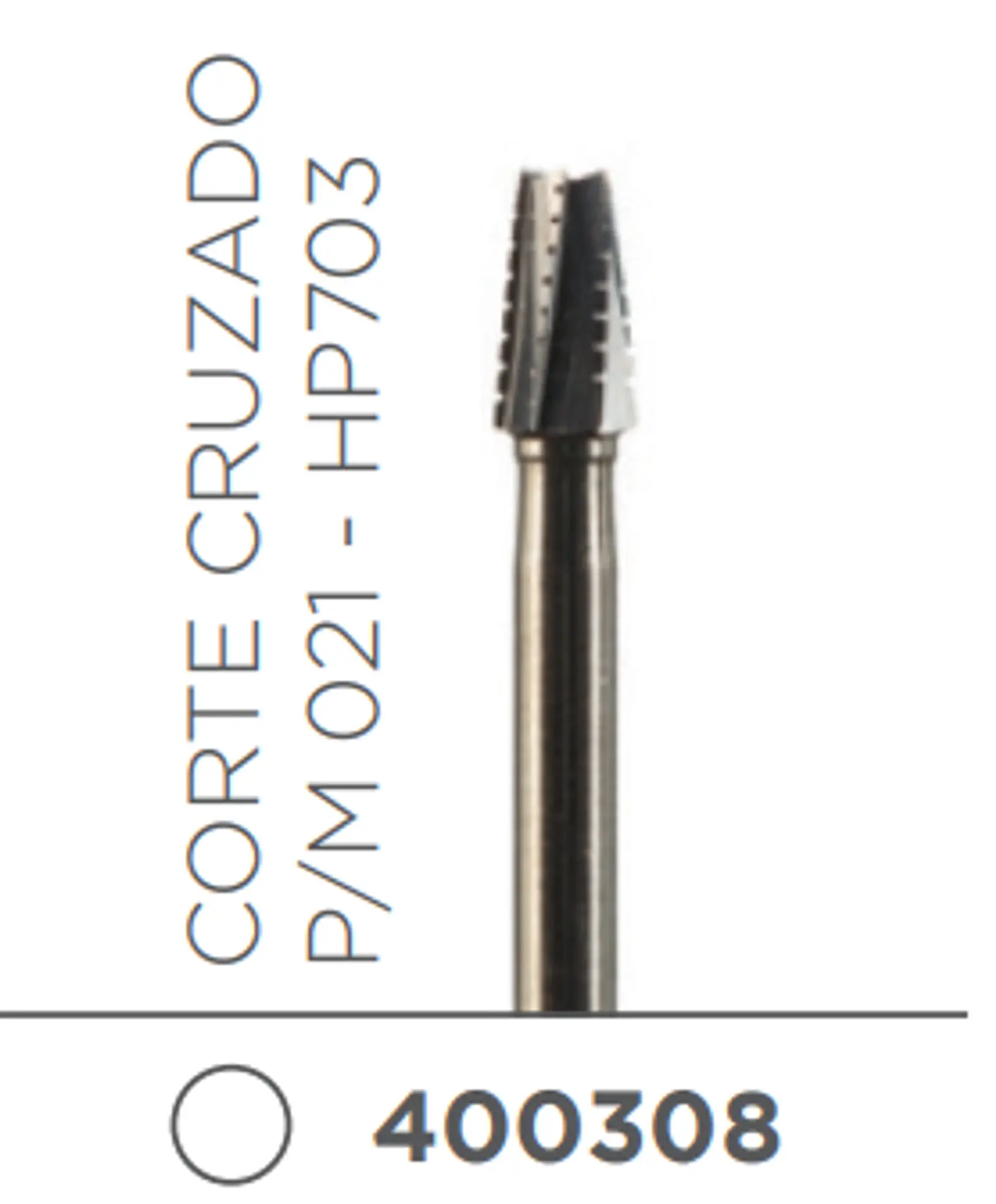Fresa Carbide Pieza de Mano Conica o Tronco Conica P/M 021 - HP703 1