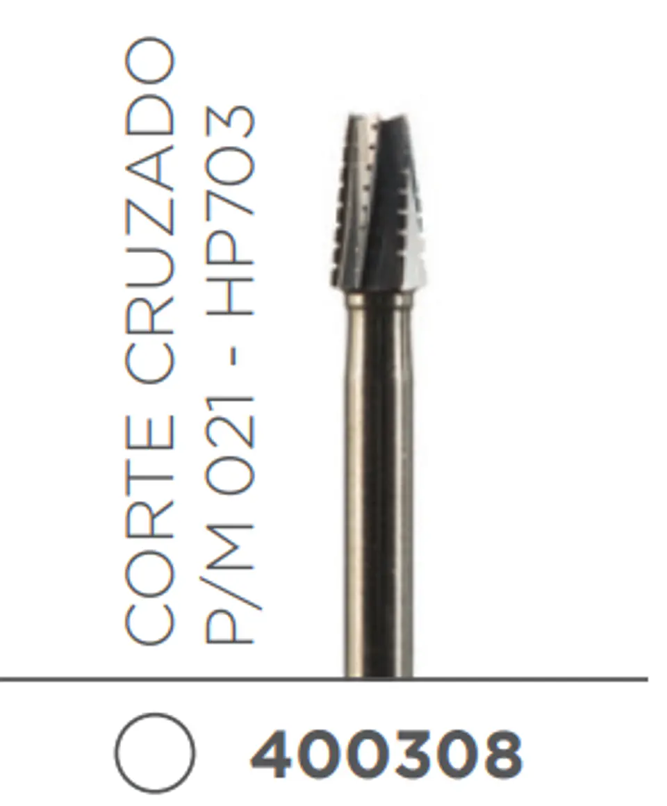 Fresa Carbide Pieza de Mano Conica o Tronco Conica P/M 021 - HP703 1