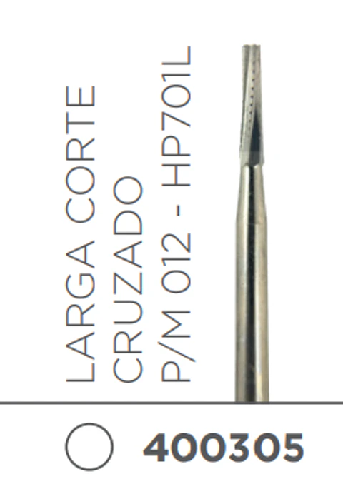 Fresa Carbide Pieza de Mano Conica o Tronco Conica P/M 012 - HP701L