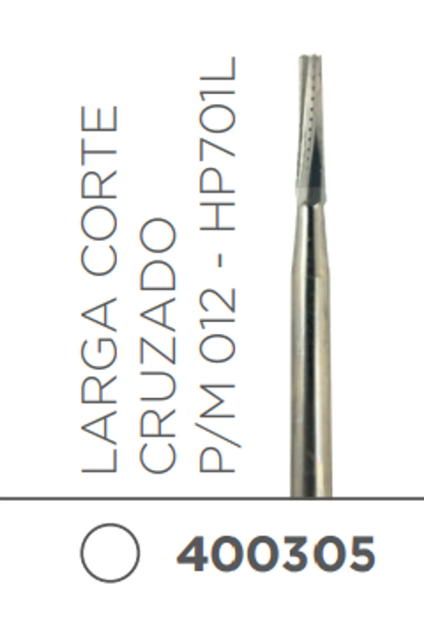 Fresa Carbide Pieza de Mano Conica o Tronco Conica P/M 012 - HP701L 1