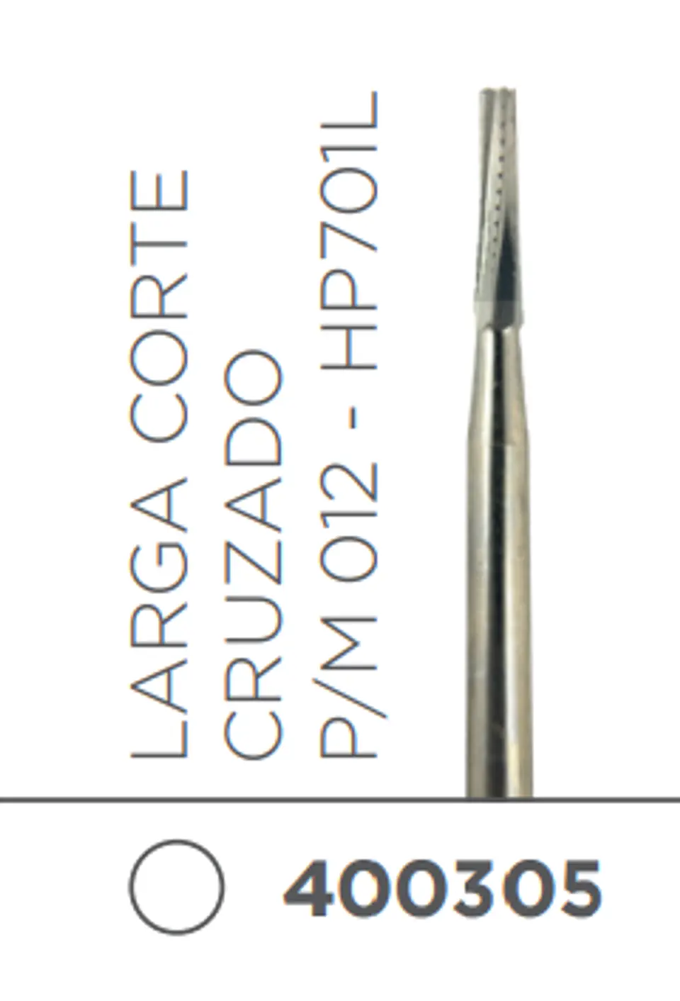 Fresa Carbide Pieza de Mano Conica o Tronco Conica P/M 012 - HP701L 1