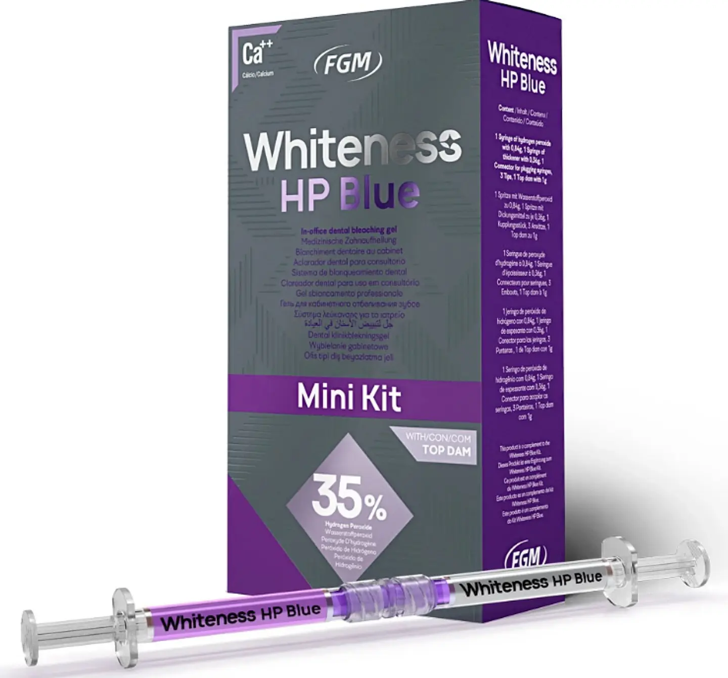 WHITENESS HP BLUE 35% KIT 6 PACIENTES 1