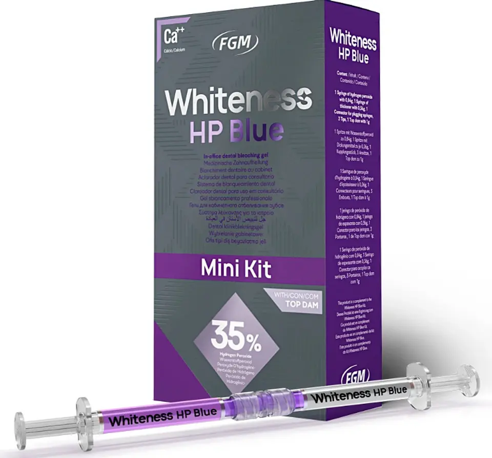 WHITENESS HP BLUE 35% KIT 6 PACIENTES 1