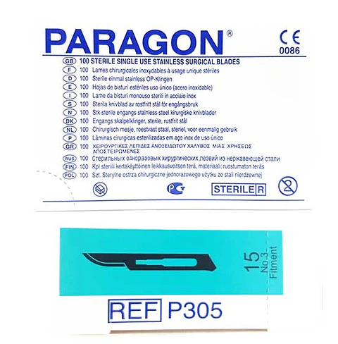 CAJA HOJA BISTURI N15 PARAGON