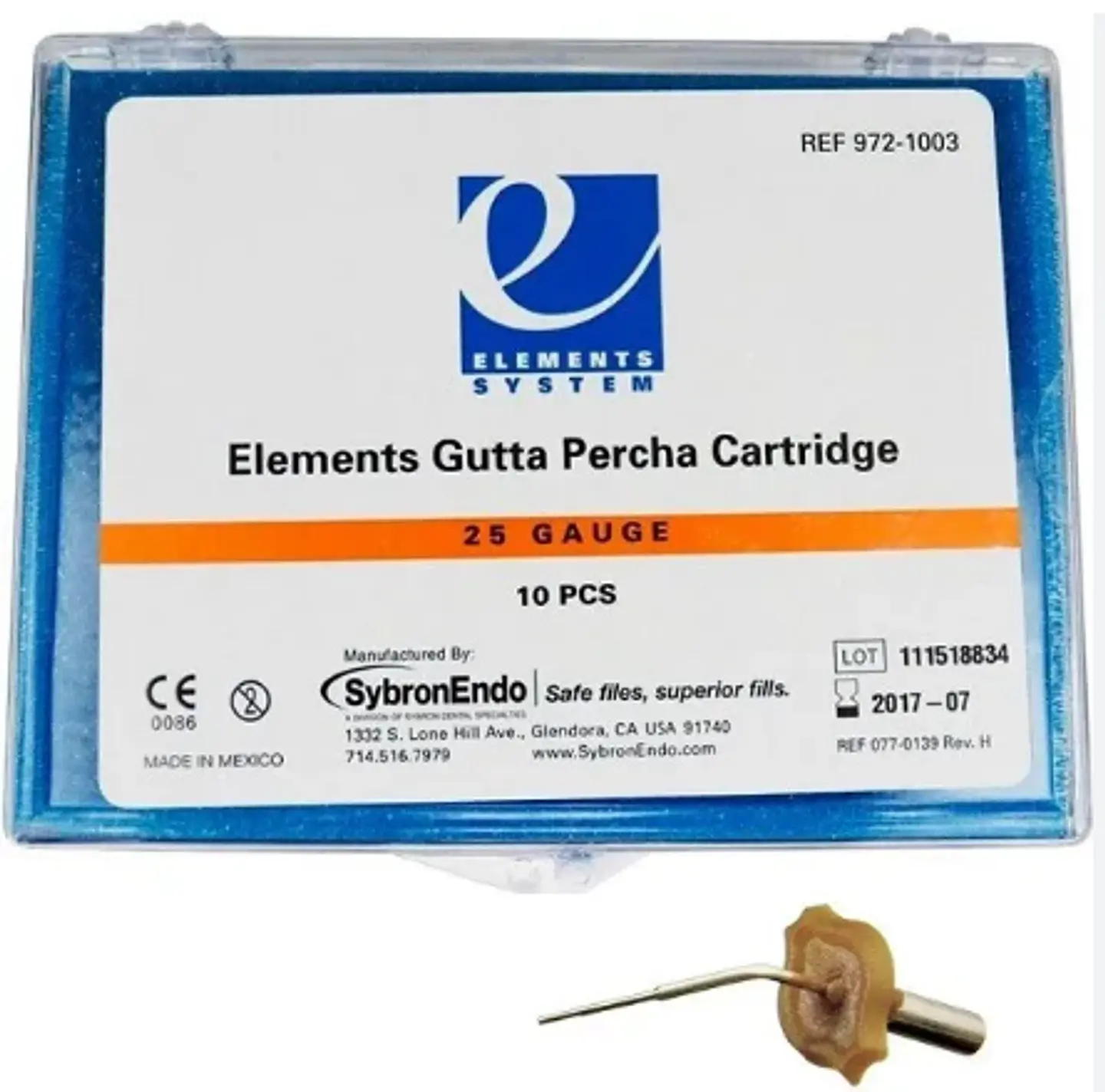 Obturador Inalambrico Elements Free Cartucho Mediano Body Kit 25GA 10 unid 1