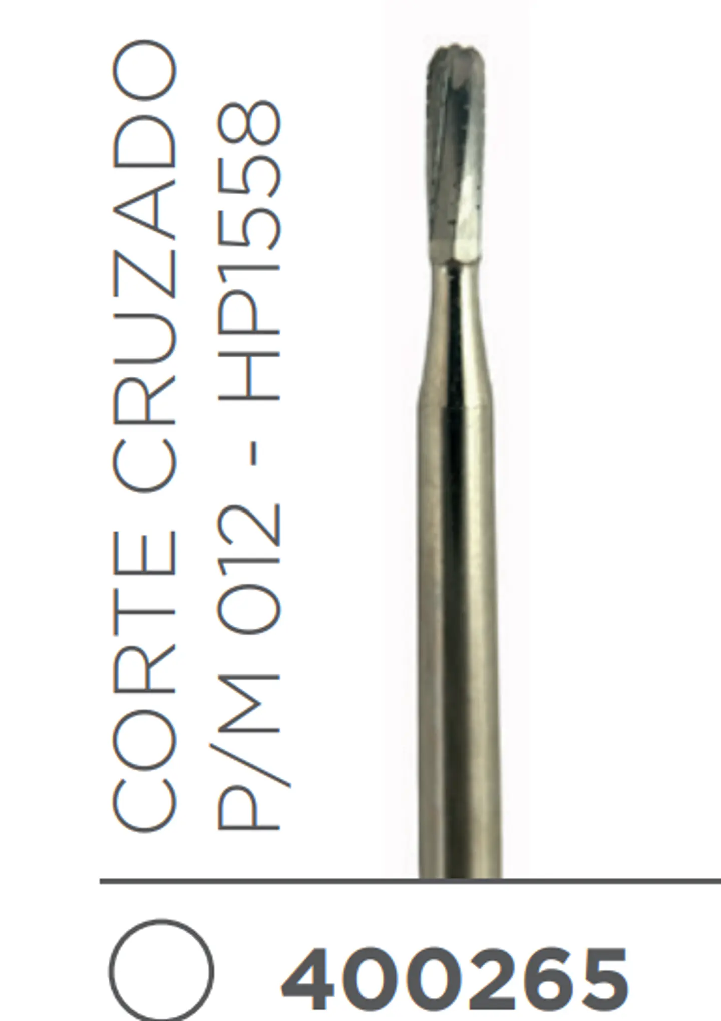 Fresa Carbide Pieza de Mano Cilindrica P/M 012 - HP1558 1