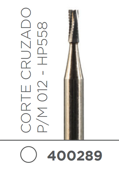 FRESA CARBIDE PIEZA DE MANO CILINDRICA P/M 012 - HP558
