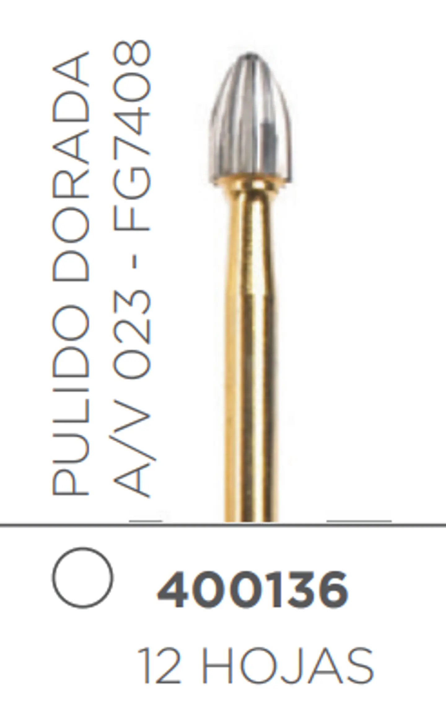 FRESA CARBIDE PULIDO TALLO MEDIO HUEVO A/V 023  1