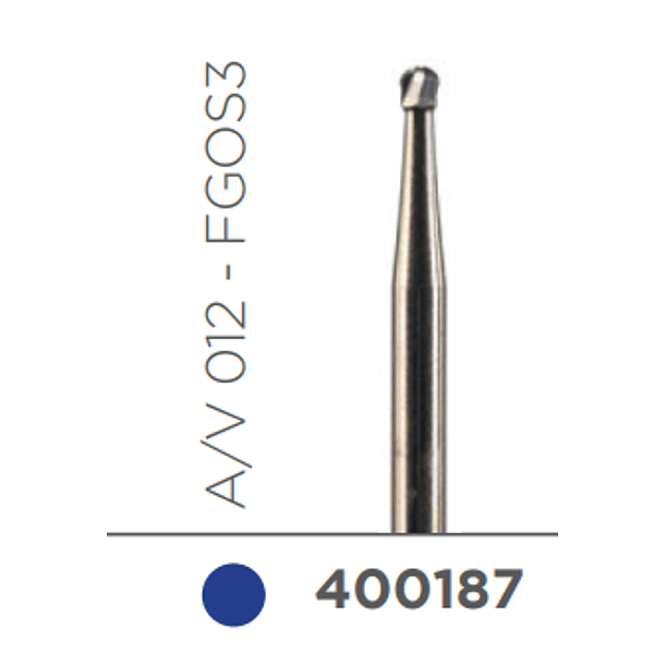 FRESA CARBIDE ALTA VELOCIDAD DE TALLO LARGO REDONDA A/V 012 - FGOS3 