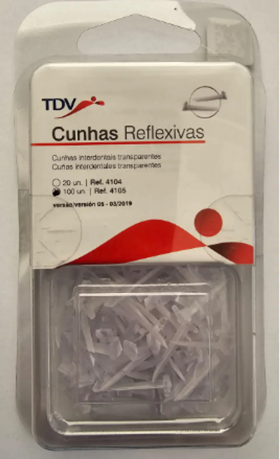 CUÑAS PLASTICAS TRANSPARENTES 1