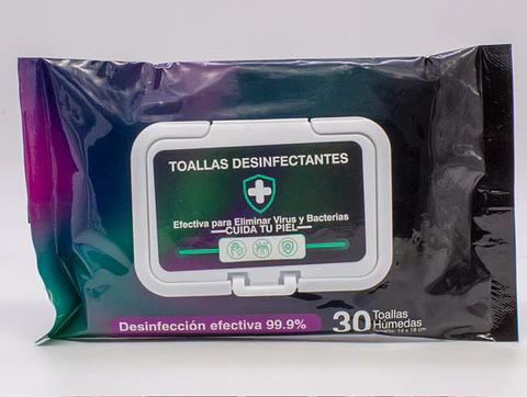 TOALLAS HUMEDAS DESINFECTANTES 30 UNID