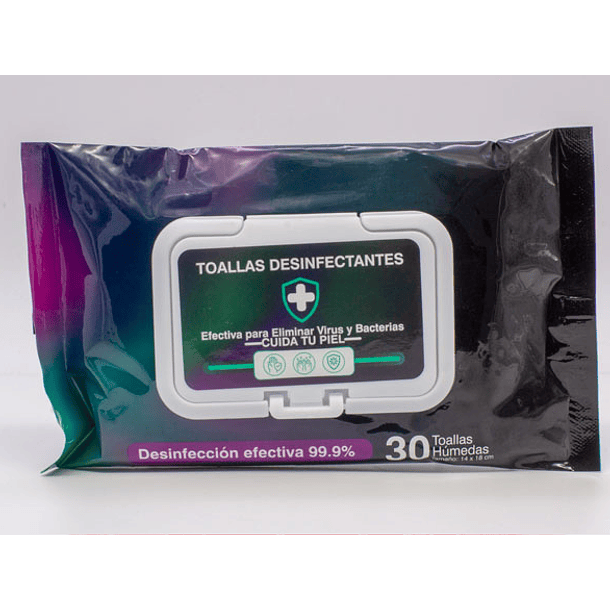 TOALLAS HUMEDAS DESINFECTANTES 30 UNID 