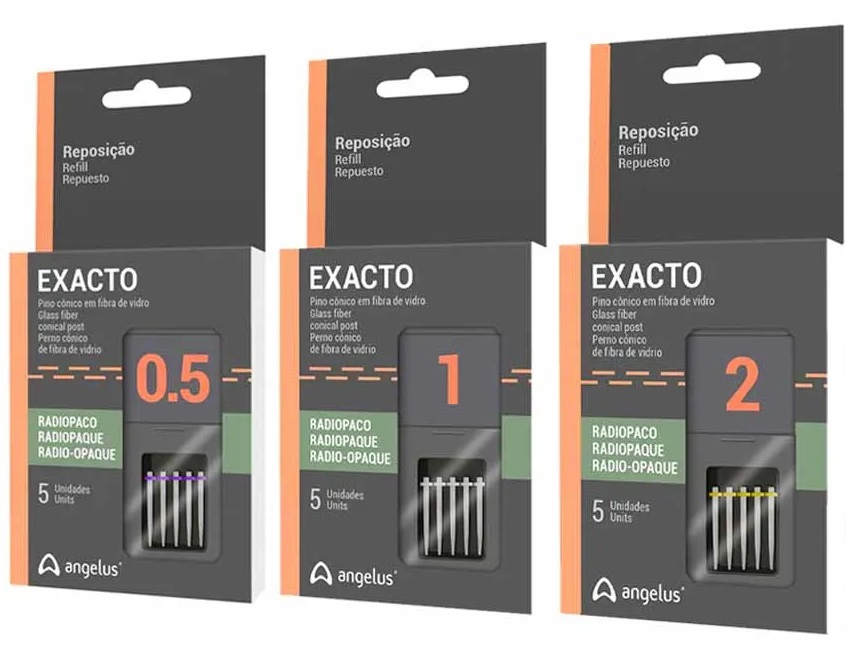 PERNO DE FIBRA DE VIDRIO EXACTO 5 UNDS