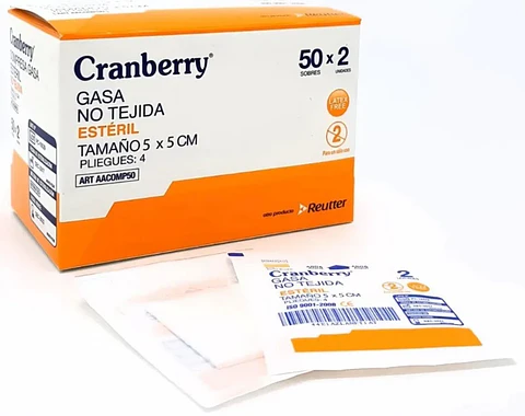 GASA ESTERIL 5x5 CAJA 50 UNDS