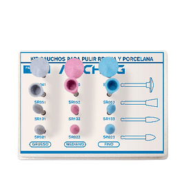 KIT CAUCHOS PULIR RESINA Y PORCELANA MACHTIG