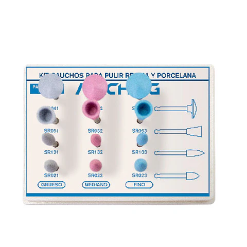 KIT CAUCHOS PULIR RESINA Y PORCELANA MACHTIG