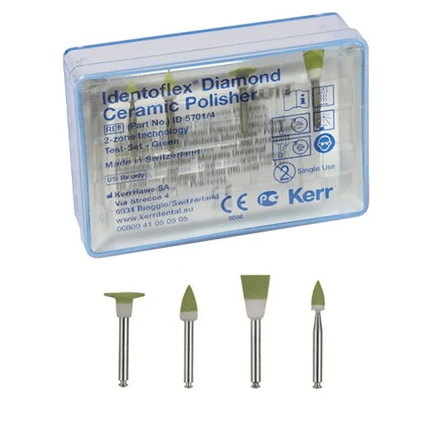 KIT PULIR CERAMICA IDENTOFLEX 4 UNDS SURTIDOS 