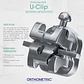 KIT 1 CASO BRACKETS AUTOLIGADO ROTH (B+A+T) SLB U-CLIP ORTHOMETRIC - Miniatura 4