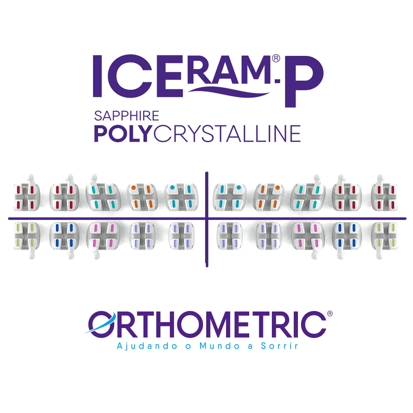 CASO BRACKT POLY ZAFIRO ICERAM-P POLICRISTALINO ORTHOMETRIC 3