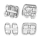 CASO BRACKT POLY ZAFIRO ICERAM-P POLICRISTALINO ORTHOMETRIC - Miniatura 4