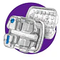 CASO BRACKT POLY ZAFIRO ICERAM-P POLICRISTALINO ORTHOMETRIC - Miniatura 5