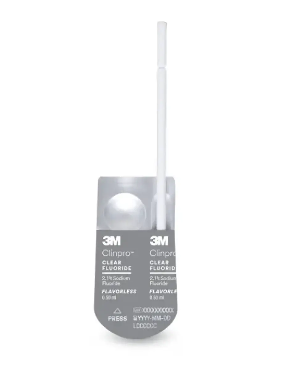 BARNIZ DE FLUOR CLINPRO CLEAR 2,1% SIN SABOR X 50 UNID 3M 1