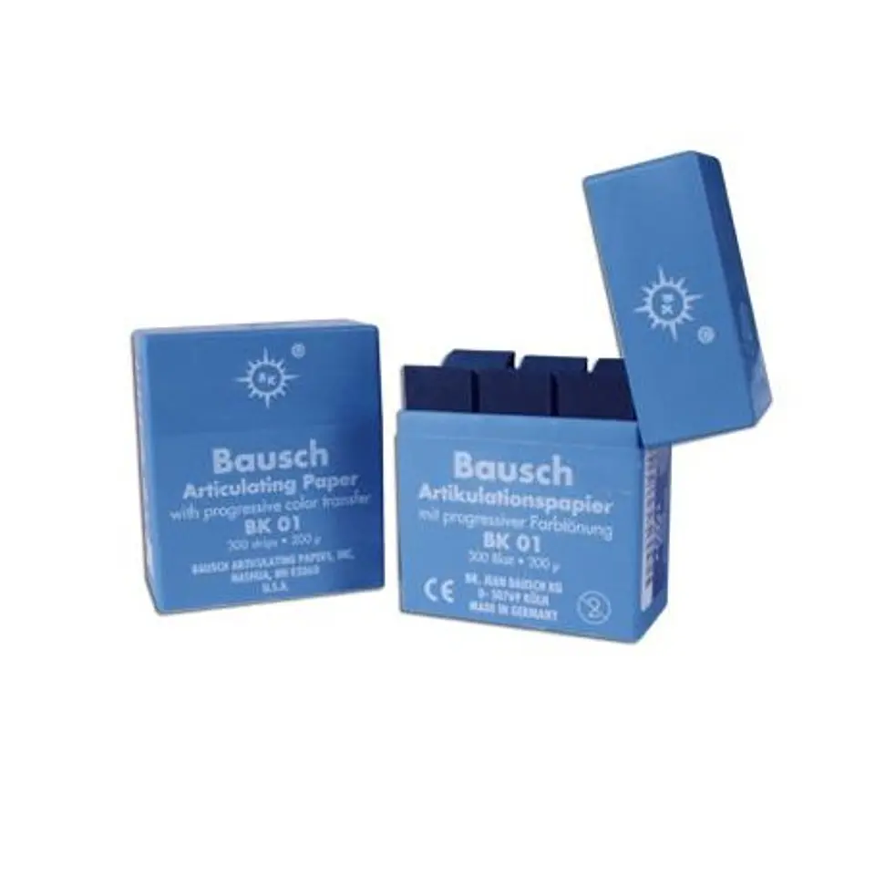 PAPEL ARTICULAR AZUL 200µ x 300unds BAUSCH  1