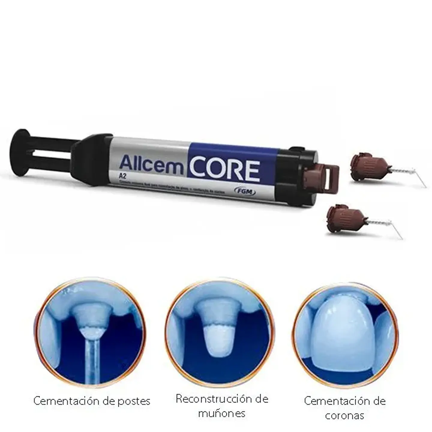 ALLCEM CORE CEMENTO DE RESINA DUAL 6 GRAMOS  1