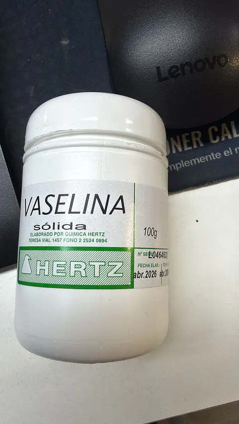 VASELINA SOLIDA 100 GRS HERTZ