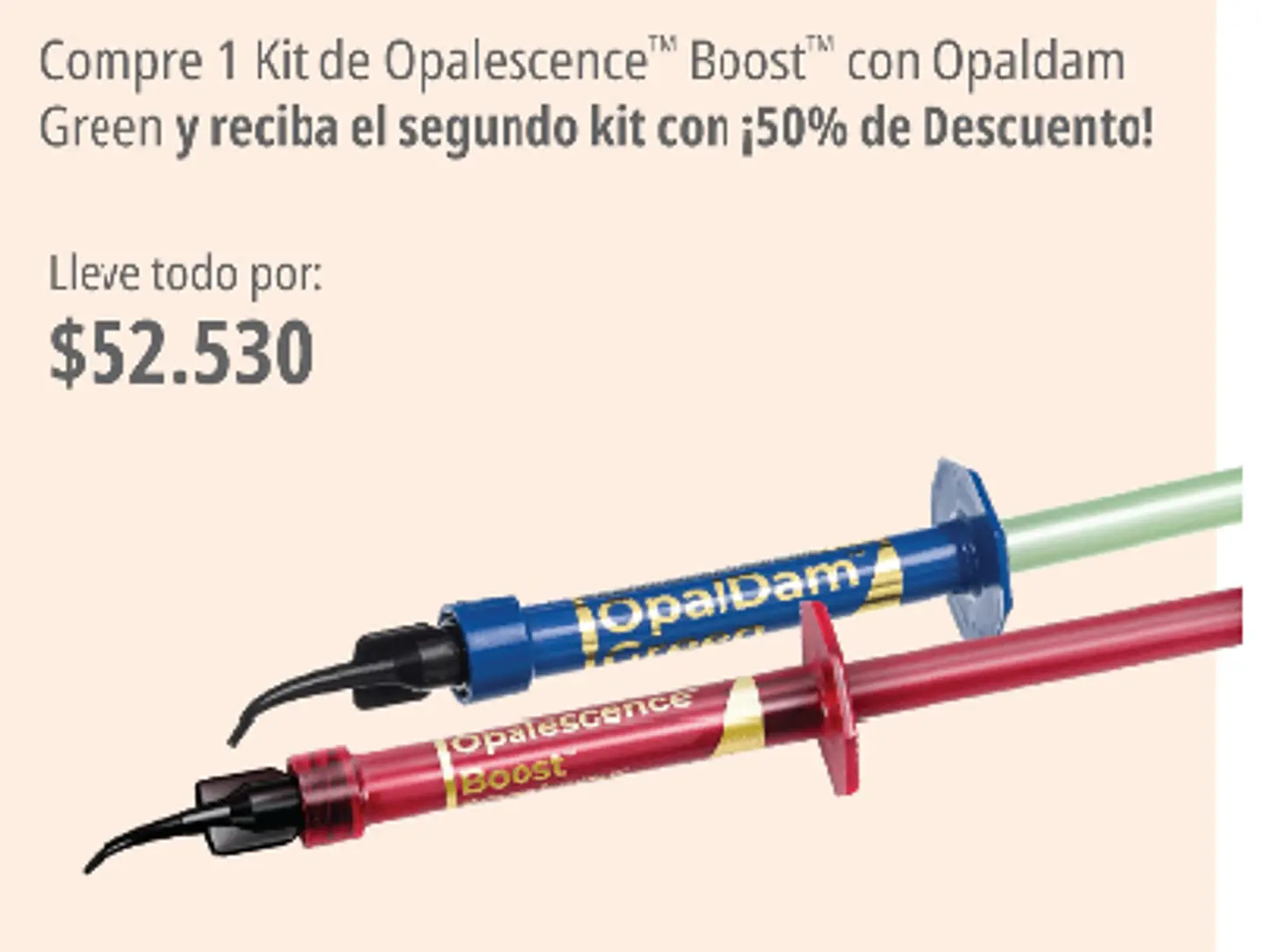 BLANQUEAMIENTO OPALESCENCE BOOST , OFERTA SEGUNDA JERINGA 50% DESC 1